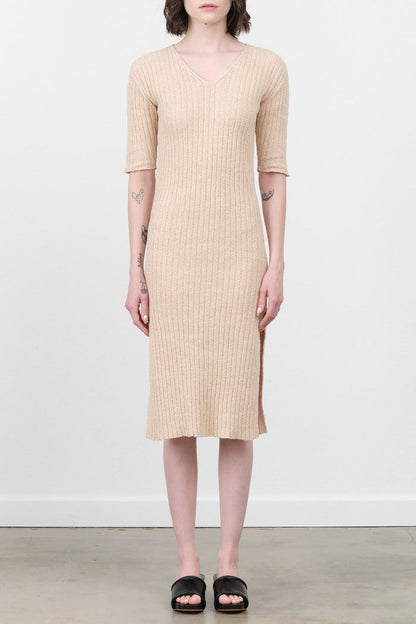 Atelier Delphine Apparel Womens Dresses Boucle V-Neck Dress
