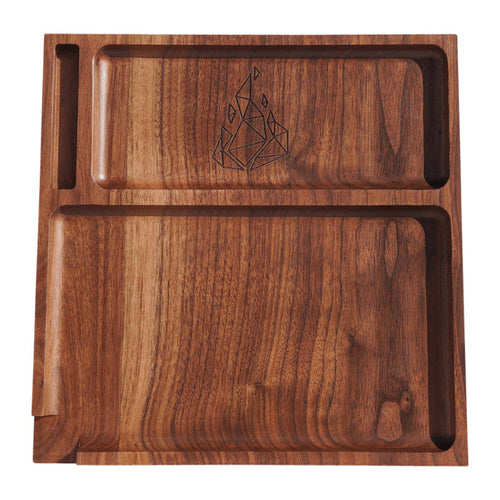 brnt designs yaketa wood rolling tray walnut