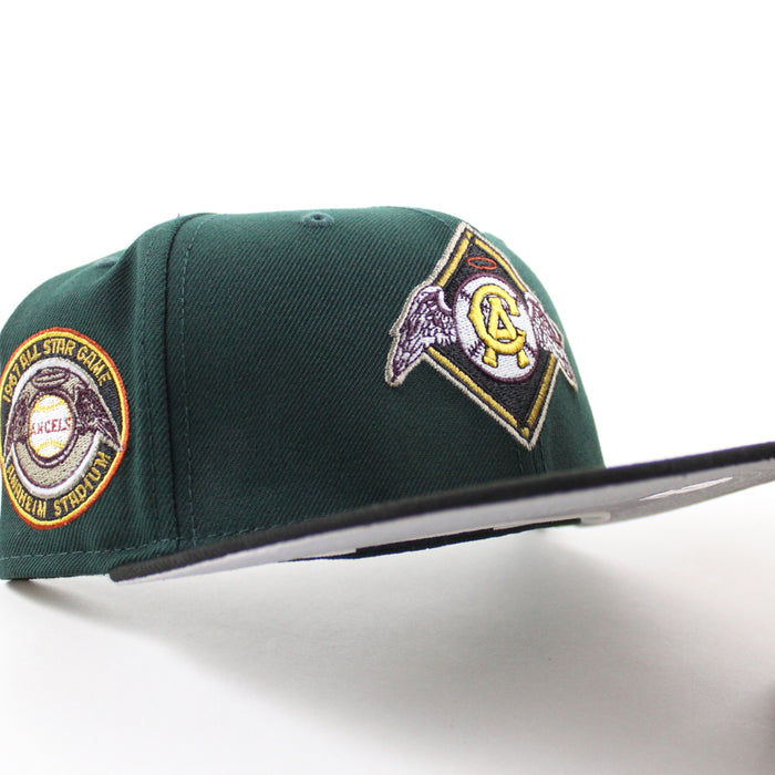 California Angels 1967 All Star Game New Era 59Fifty Fitted Hat (Green Black Gray UNDER BRIM)