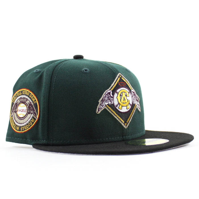 California Angels 1967 All Star Game New Era 59Fifty Fitted Hat (Green Black Gray UNDER BRIM)