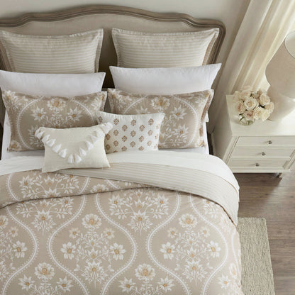 Camellia Neutral Euro Sham set of 2