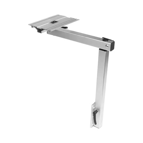 silver aluminum caravan swivel adjustable table 360 degrees with 50kg load capacity