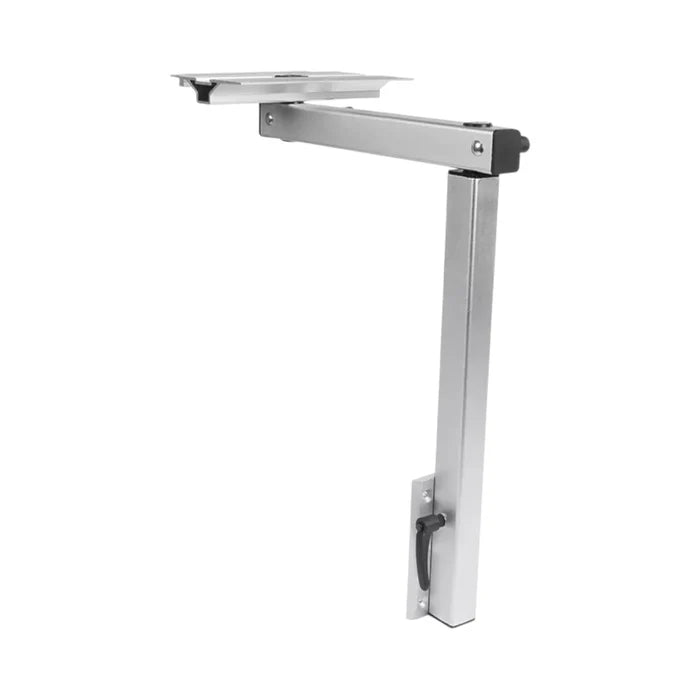 adjustable aluminum caravan table 50kg silver for dining or workspace