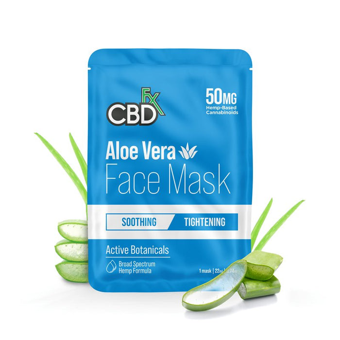 CBDfx CBD Face Mask - Aloe Vera
