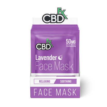 cbdfx lavender soothing cbd face mask 50mg wholesale case
