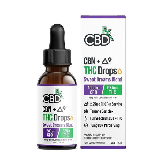 CBDfx Delta-9 THC + CBN Tincture: Sweet Dreams Blend