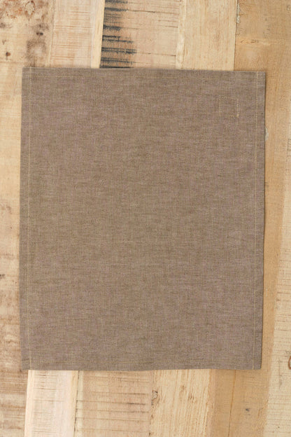 Mi Cocina Home Kitchen Placemats Chambray Placemat Tan / 14.5" X 18"