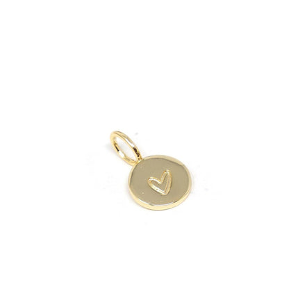 Engraved Heart Gold