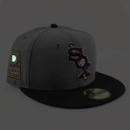 Chicago White Sox 1933 All Star Game New Era Fitted 59Fifty Hat (Misty Black Gray Under Brim)