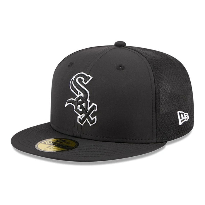 Pictured is this MLB Batting Practice 2026 Chicago White Sox 59FIFTY Fitted cap in black. 1