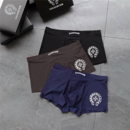 Chrome Hearts Underwear – Black Navy Brown – underwear front view