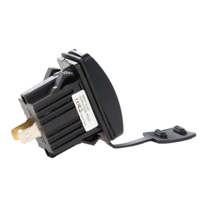 rv recessed rocker usb c charger for power setups
