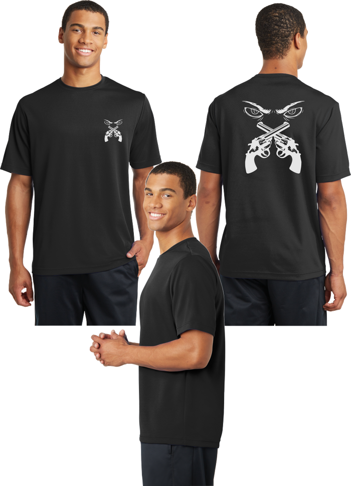 Cross Guns Eyes Reflective Tee - 100% Polyester
