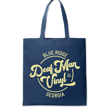 Deaf Man Vinyl Retro Tote Bag
