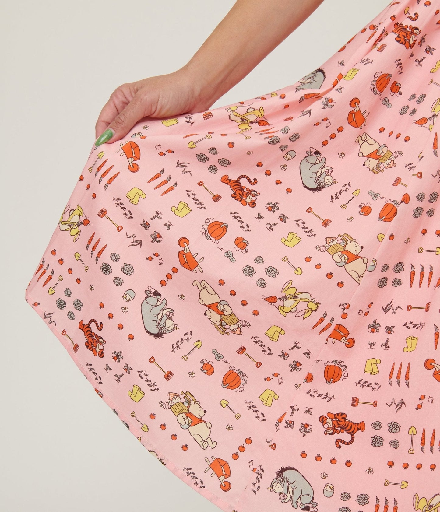 Disney Winnie the Pooh x Unique Vintage Pooh Farm Cotton Swing Dress