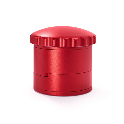 dr grind swing tray metal herb grinder red