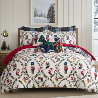 Festive Nutcrackers Comforter Set