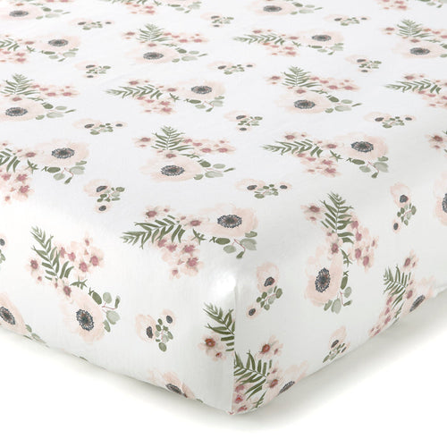 Levtex Home Fiori Floral Cotton Crib Fitted Sheet Crib Fitted Sheets
