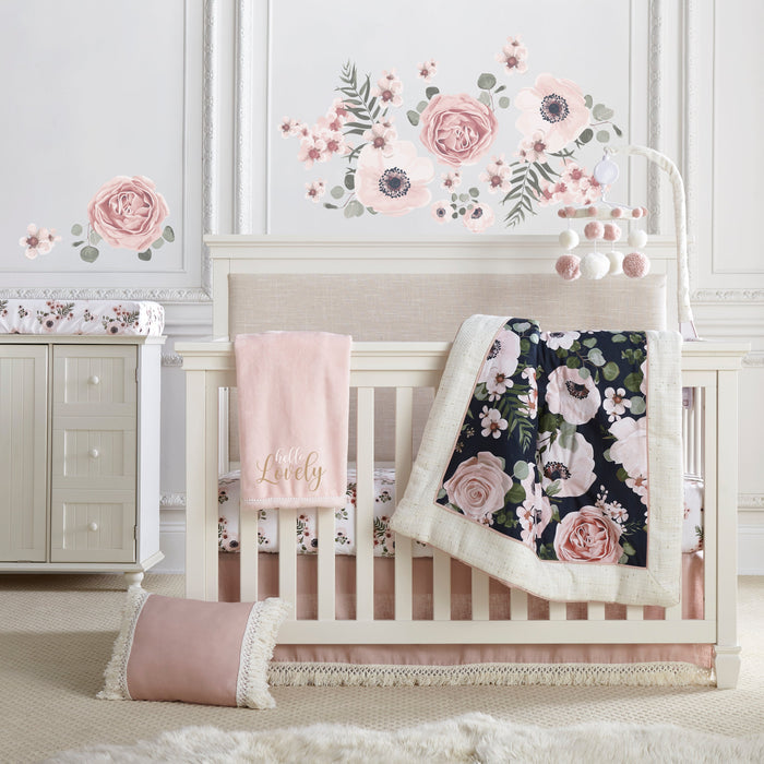 Levtex Home Fiori Floral Cotton Crib Fitted Sheet Crib Fitted Sheets
