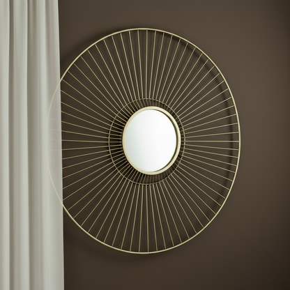 Gold mirrored wall art clearance half price offer-Renaissance Design Studio