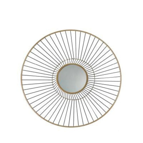 Gold Round wall art Mirror-Renaissance Design Studio