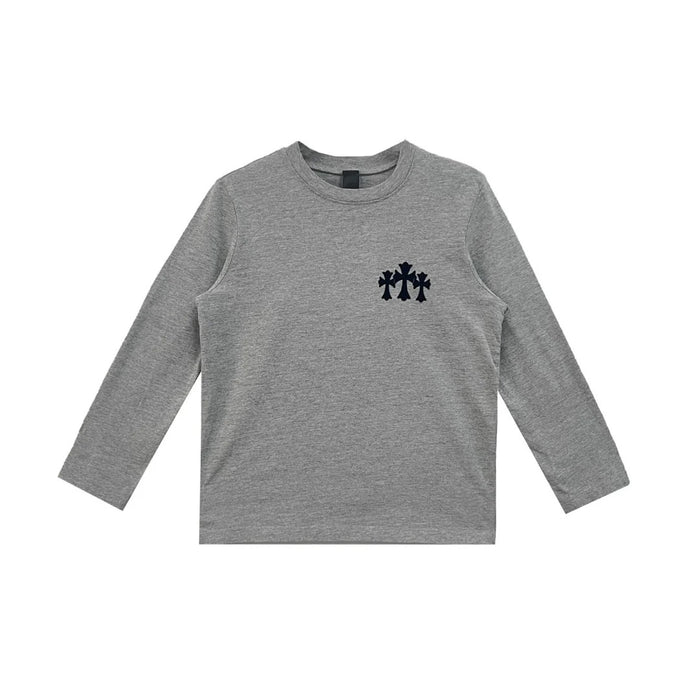 Authentic Chrome Hearts Grey Chrome Hearts Shirt – shirt front view