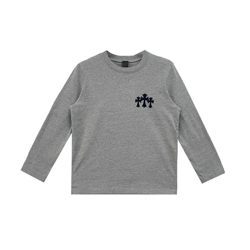 Authentic Chrome Hearts Grey Chrome Hearts Shirt – shirt front view