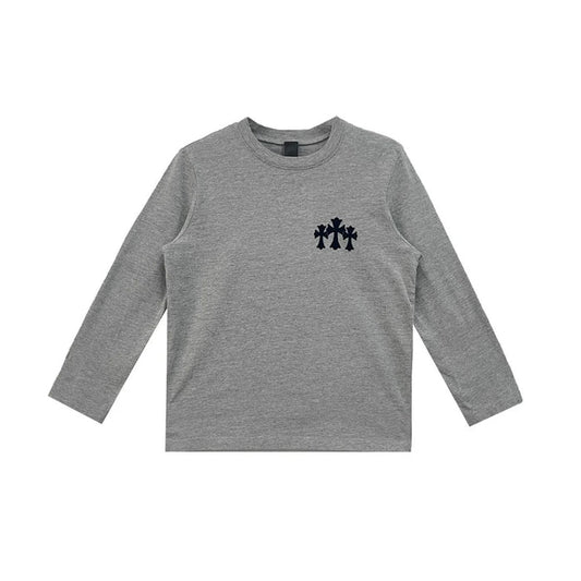 Authentic Chrome Hearts Grey Chrome Hearts Shirt – shirt front view