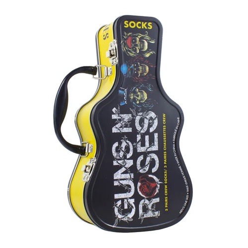 Guns N' Roses Guitar Tin 3-Pack Socks