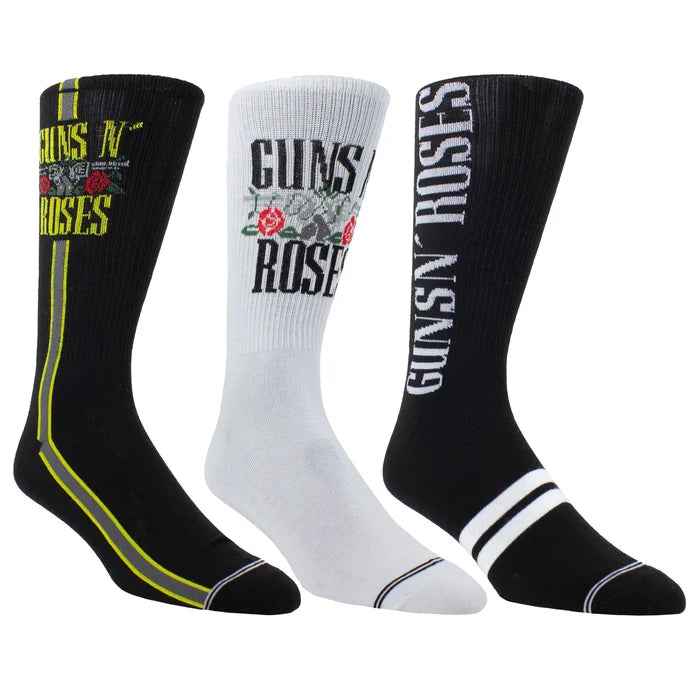 Guns N' Roses Guitar Tin 3-Pack Socks