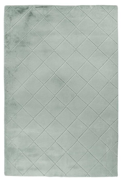 Impulse 600 Jade Very Soft Fluffy Diamond Rug - DLB Furniture