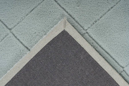 Impulse 600 Jade Very Soft Fluffy Diamond Rug - DLB Furniture
