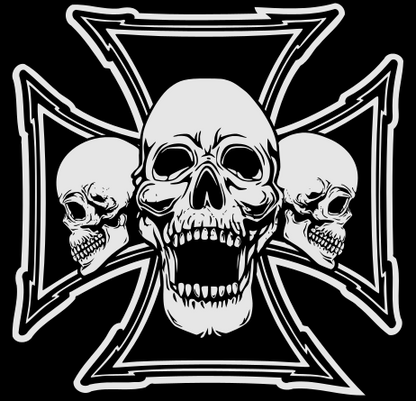 Iron Skulls Reflective Tee - Dry Blend