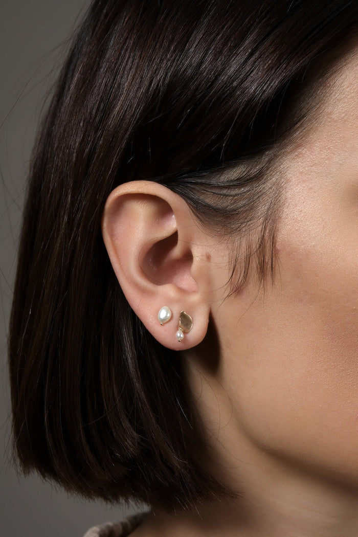 WWAKE Jewelry Earrings Irregular Pearl Earring Pearl