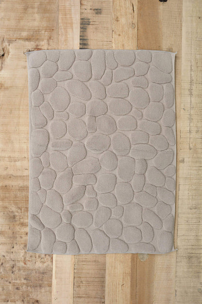 Ottaipnu Home Bath Accessories Ishikoro Pebble Bath Mat Light Grey / 29" L X 20" W