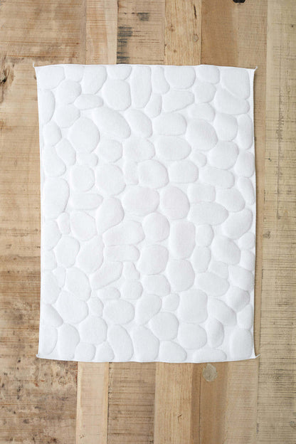 Ottaipnu Home Bath Accessories Ishikoro Pebble Bath Mat White / 29" L X 20" W