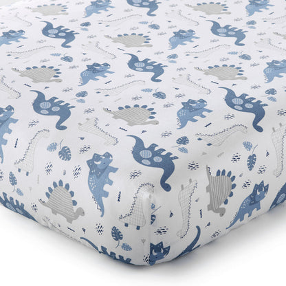 Levtex Home Kipton Dino Cotton Crib Fitted Sheet Crib Fitted Sheets