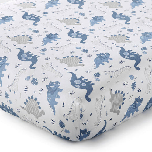 Levtex Home Kipton Dino Cotton Crib Fitted Sheet Crib Fitted Sheets