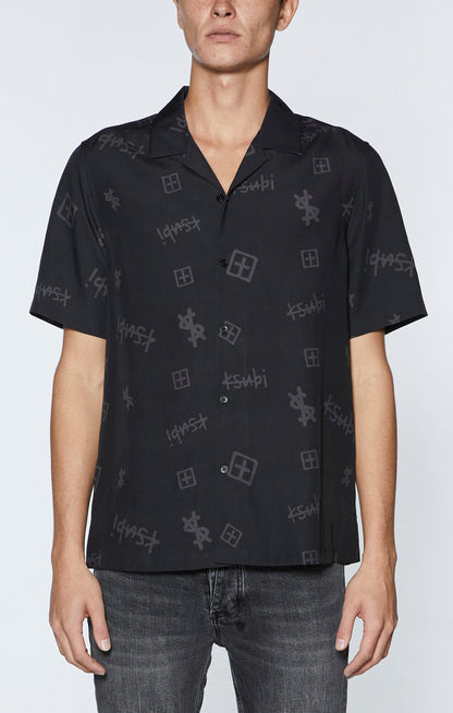 KSUBI kash box resort ss shirt - black
