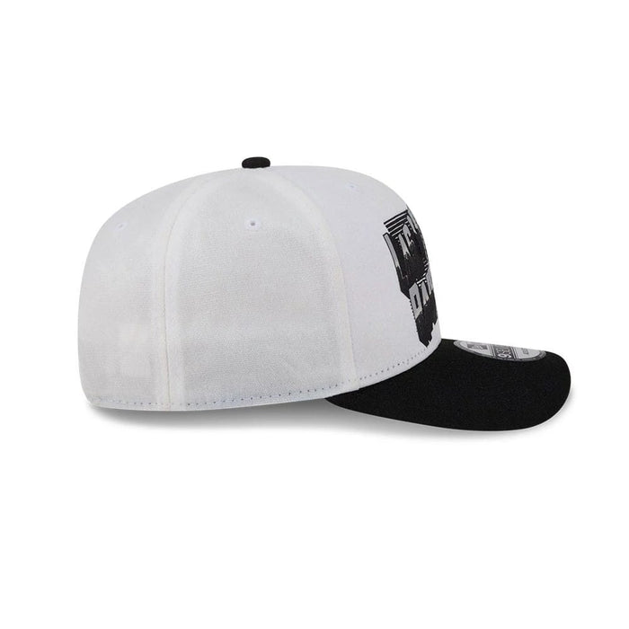 Pictured is this NFL Duck Cloth Las Vegas Raiders 9SEVENTY Stretch Snap cap in white. 6