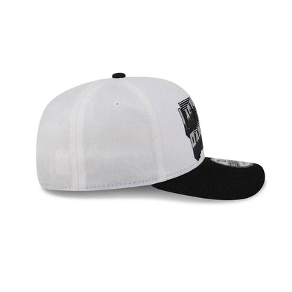 Pictured is this NFL Duck Cloth Las Vegas Raiders 9SEVENTY Stretch Snap cap in white. 6
