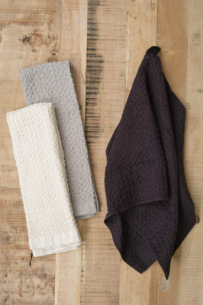 Kontex Home Bath Textiles Lattice Linen Hand Towel