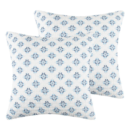 Levtex Home Laure Indigo Euro Sham Set of 2 Euro Shams