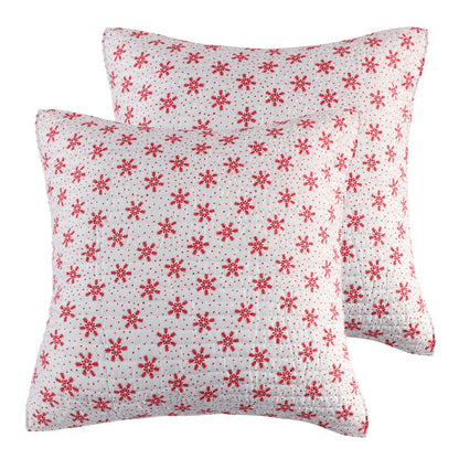 Levtex Home Let It Snow Euro Sham Set of 2 Euro Shams