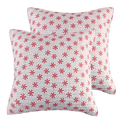 Levtex Home Let It Snow Euro Sham Set of 2 Euro Shams