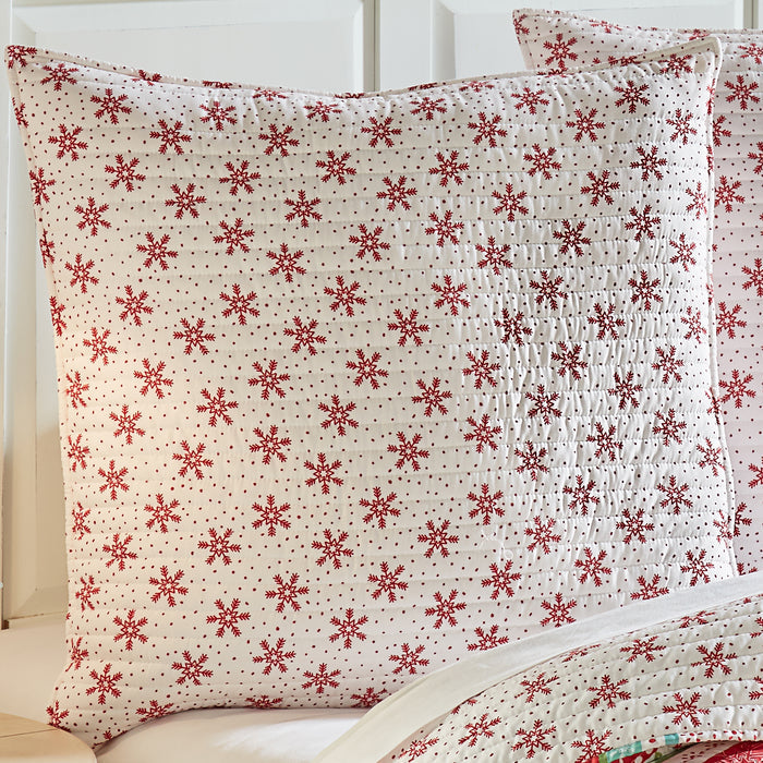 Levtex Home Let It Snow Euro Sham Set of 2 Euro Shams