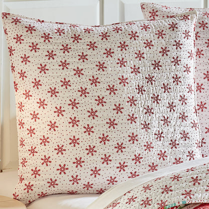 Levtex Home Let It Snow Euro Sham Set of 2 Euro Shams