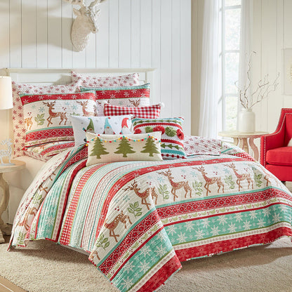 Levtex Home Let It Snow Euro Sham Set of 2 Euro Shams