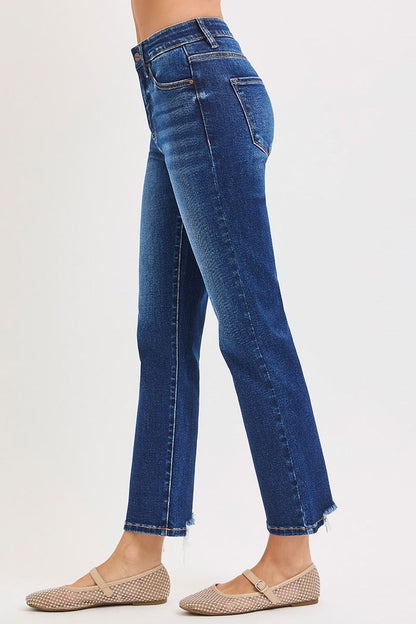 Lisa High Rise Cropped Jeans with Tummy Control