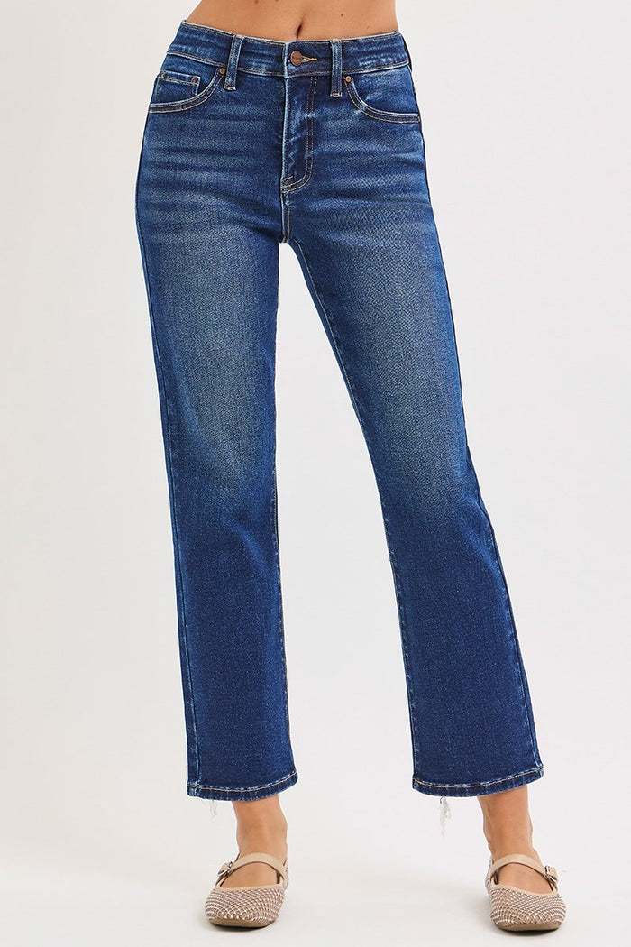 Lisa High Rise Cropped Jeans with Tummy Control